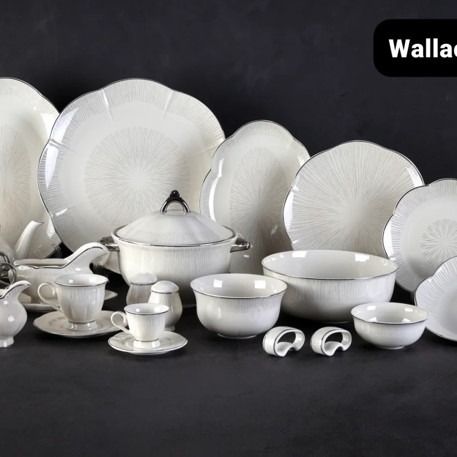 والاس 141پارچه18نفره کد5505A پلاتینیوم